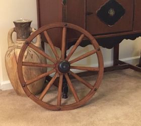 what kind of bracket to wall mount my wagon wheel