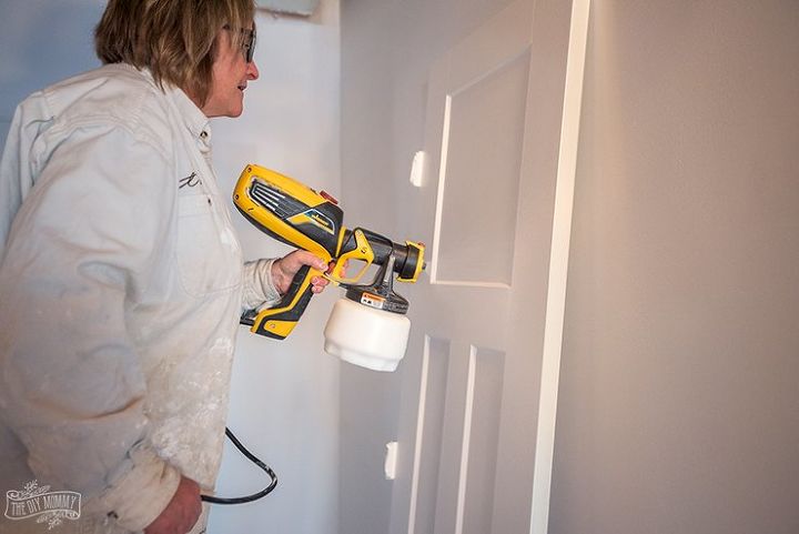how to spray paint install interior doors