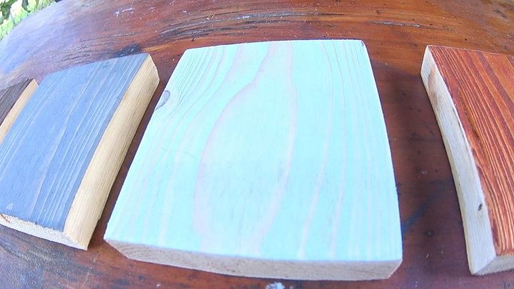 how to stain wood it s easy for beginners, Bleached Blue Stain