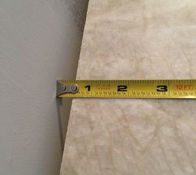 huge gap between the wall and the countertop