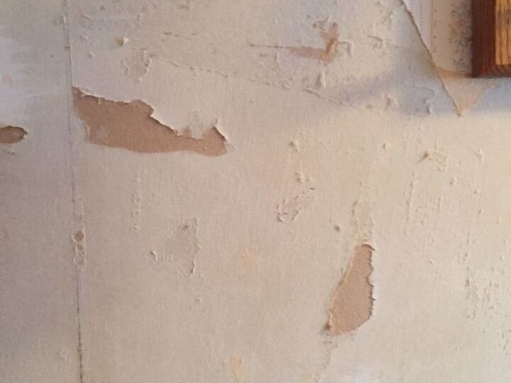 q my bathroom walls are in as shape after removing wallpaper any suggest