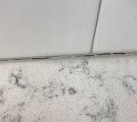 why has my silicon caulking around my tile counter in kitchen shrunk