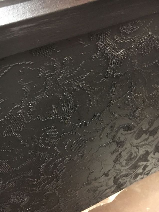 secretary in black lace, Stain with Licorice Black Glazing Color