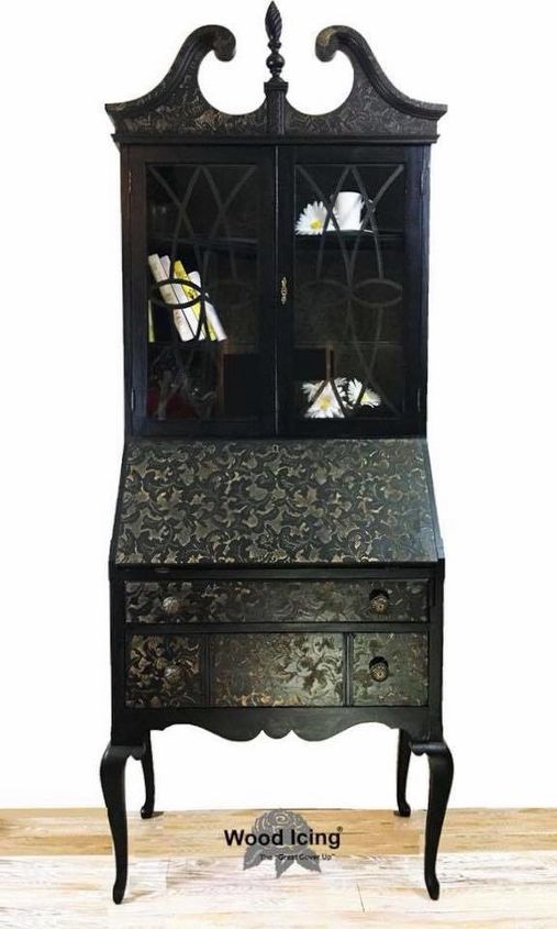 secretary in black lace