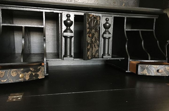 secretary in black lace