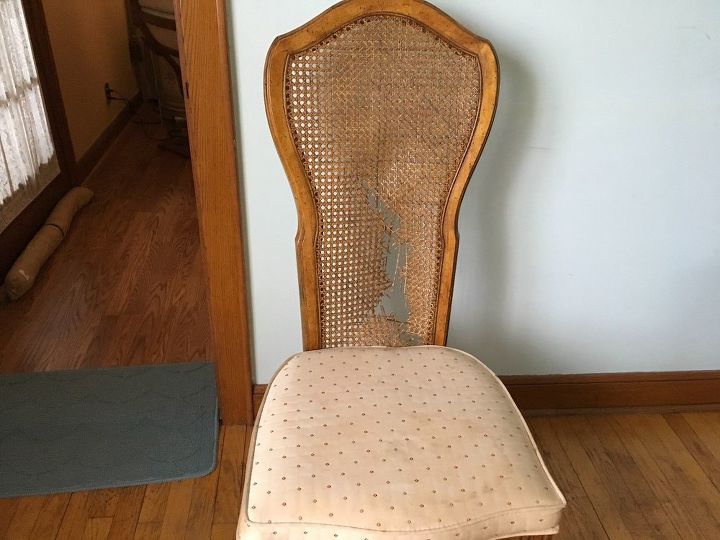 q can the cane on the back of this chair be repaired
