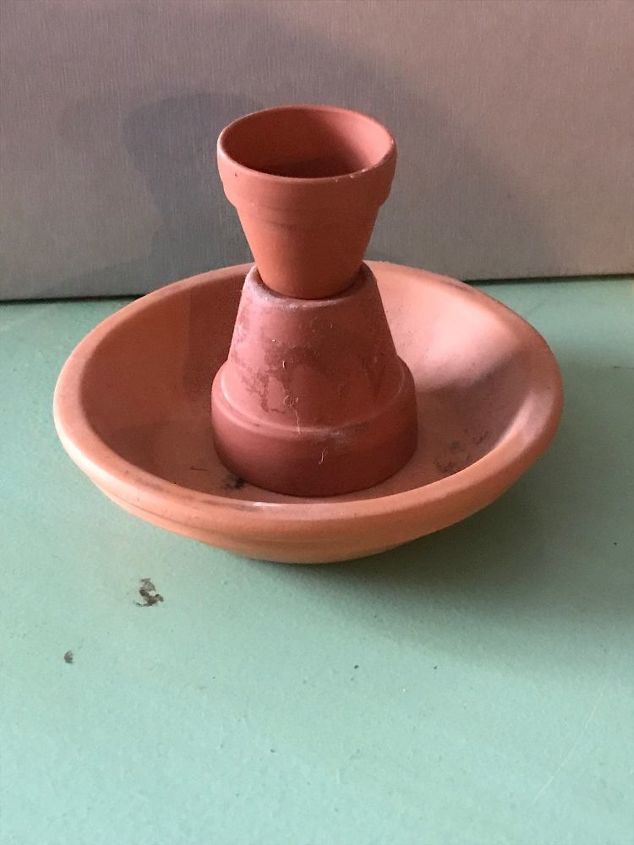 having fun with terracotta, Option 1 for stacking pots