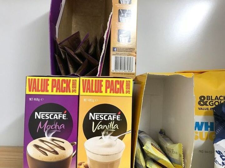 q help how can i store my coffee sachets in my pantry