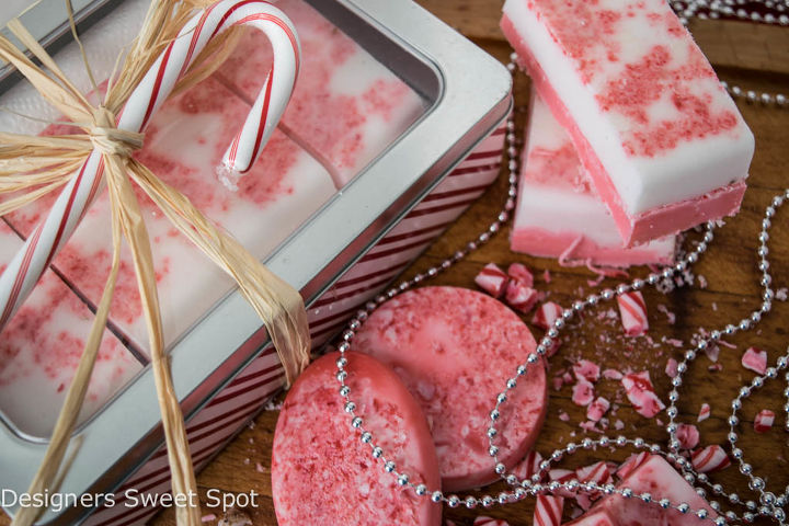 s 22 homemade soaps you can give as gifts all year round, Candy Cane Soap