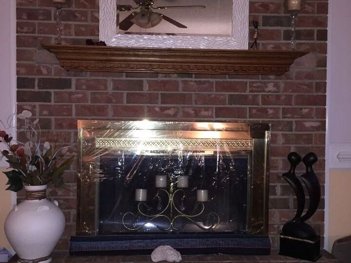 q i d like to add tile to my fireplace and possibly paint over the bri
