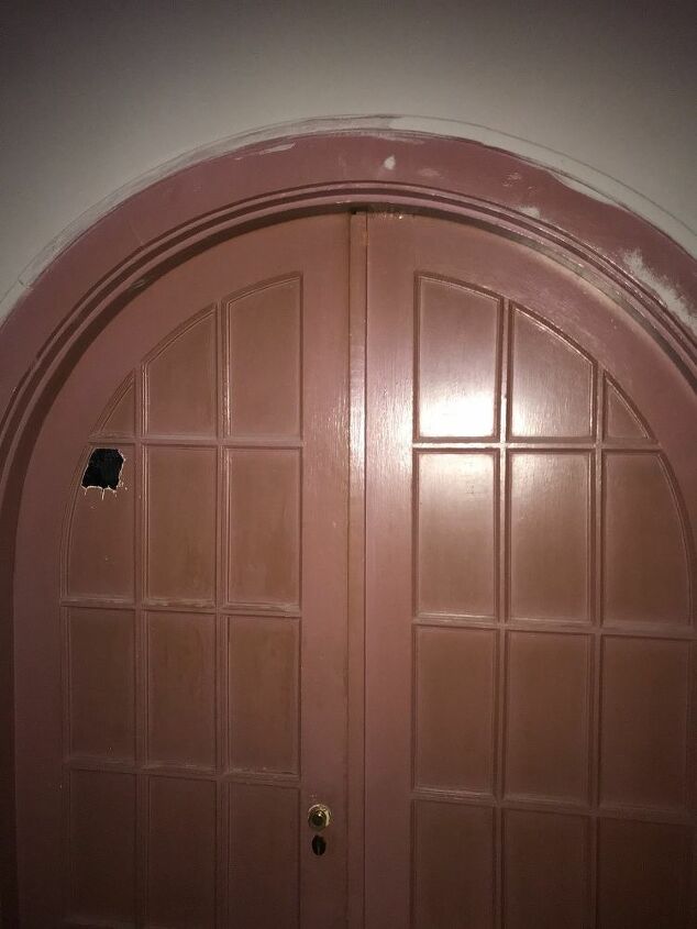 q how can i remove paint from very old arched french doors all painted