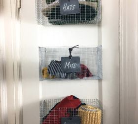 the newest diy space saving storage ideas to keep your home organized, Easy Wire Storage Baskets