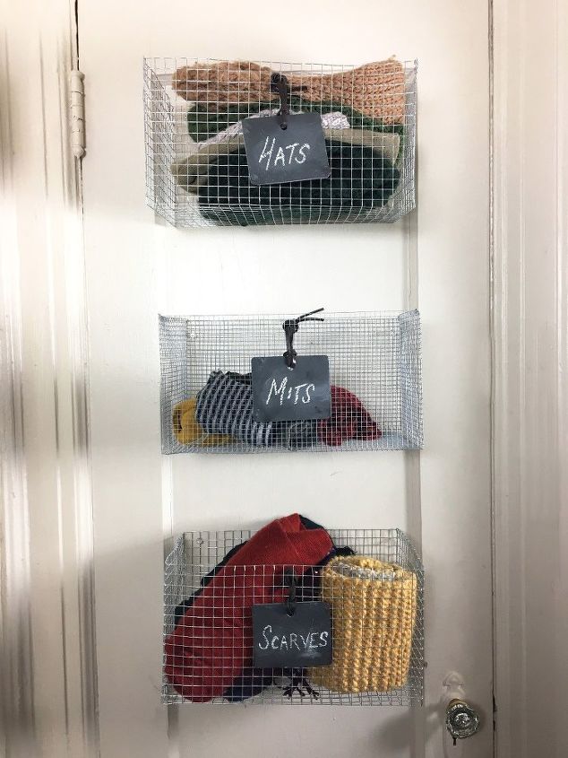 the newest diy space saving storage ideas to keep your home organized, Easy Wire Storage Baskets