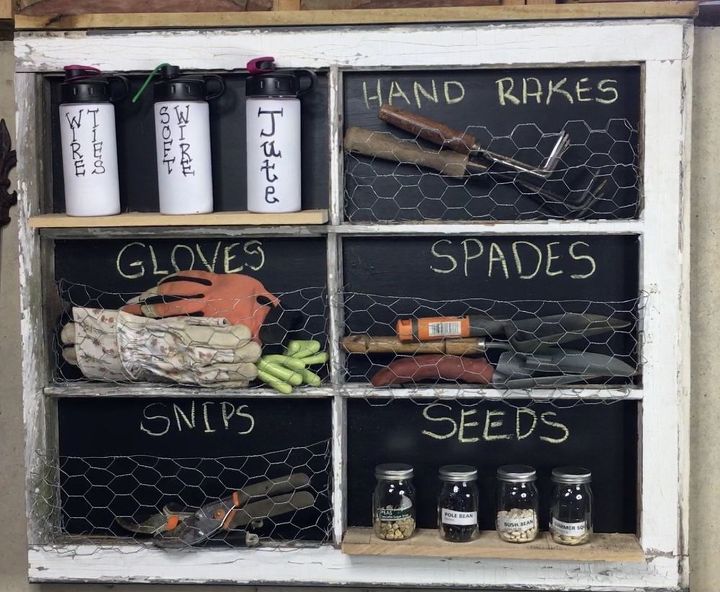 the newest diy space saving storage ideas to keep your home organized, Old Window Into An Organizer
