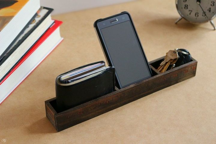 the newest diy space saving storage ideas to keep your home organized, Simple Nightstand Organizer