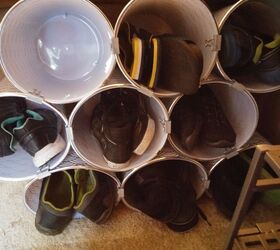 the newest diy space saving storage ideas to keep your home organized, Clever Shoe Storage
