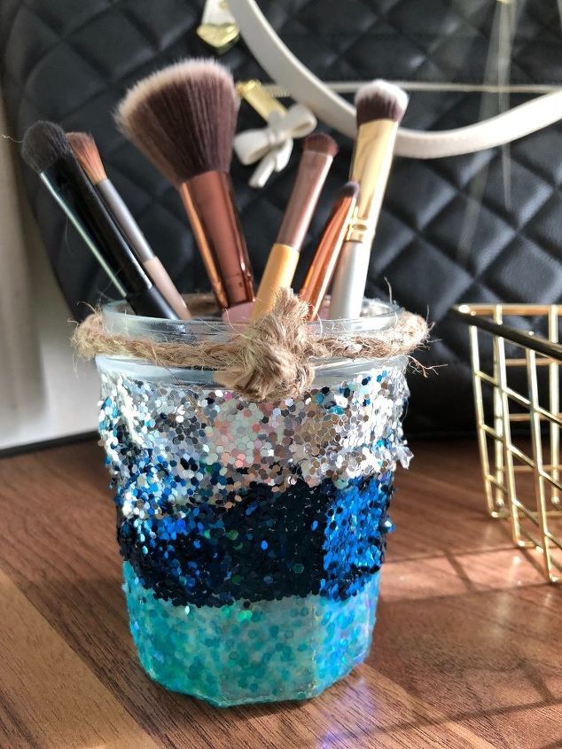 the newest diy space saving storage ideas to keep your home organized, Repurposed Jar Organizers
