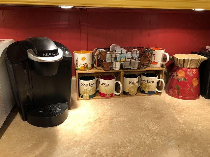 the newest diy space saving storage ideas to keep your home organized, Coffee Station Organizer