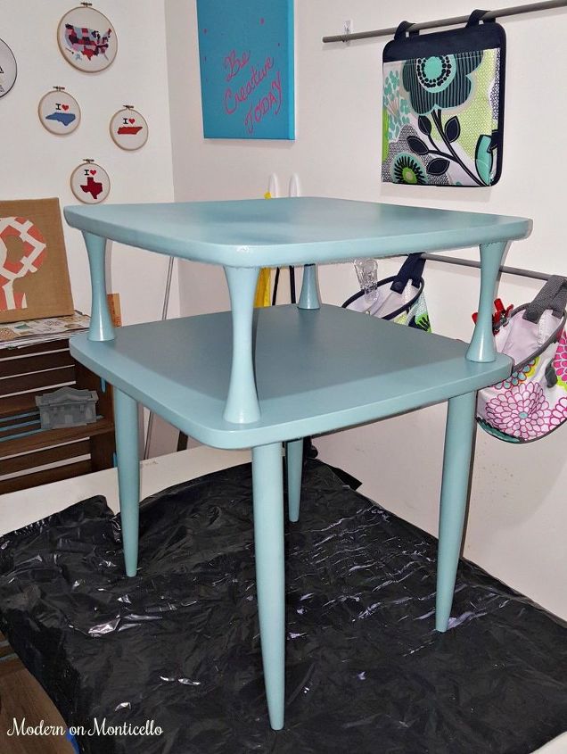 retro side table makeover