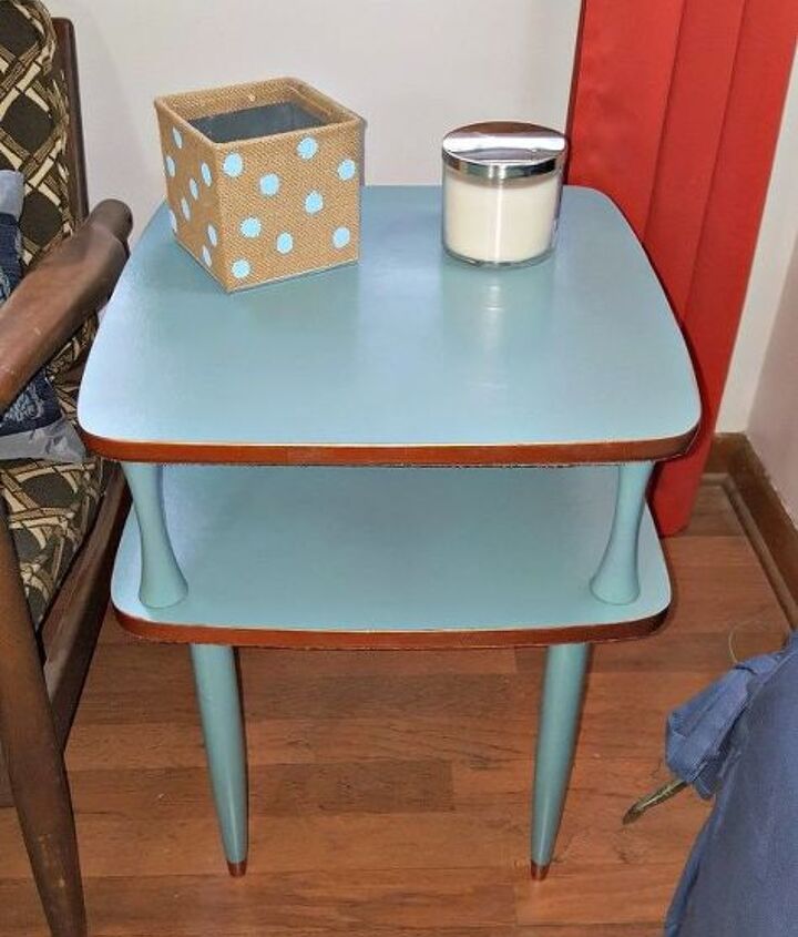 retro side table makeover