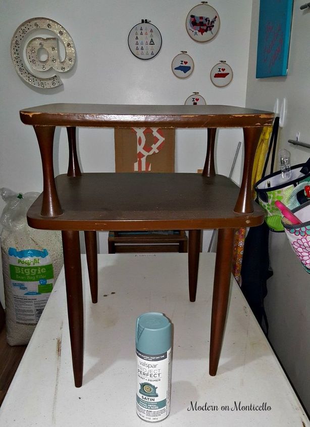 retro side table makeover