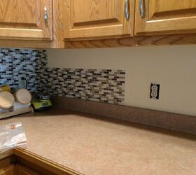 Plain Wall to Tiled Backsplash | Hometalk