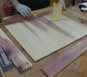custom cedar utensil organizer