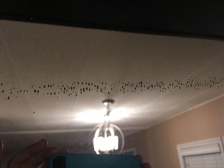 q black dots on back of mirror