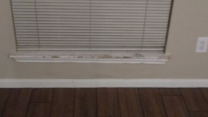 how to fix window sill chewed up by dogs