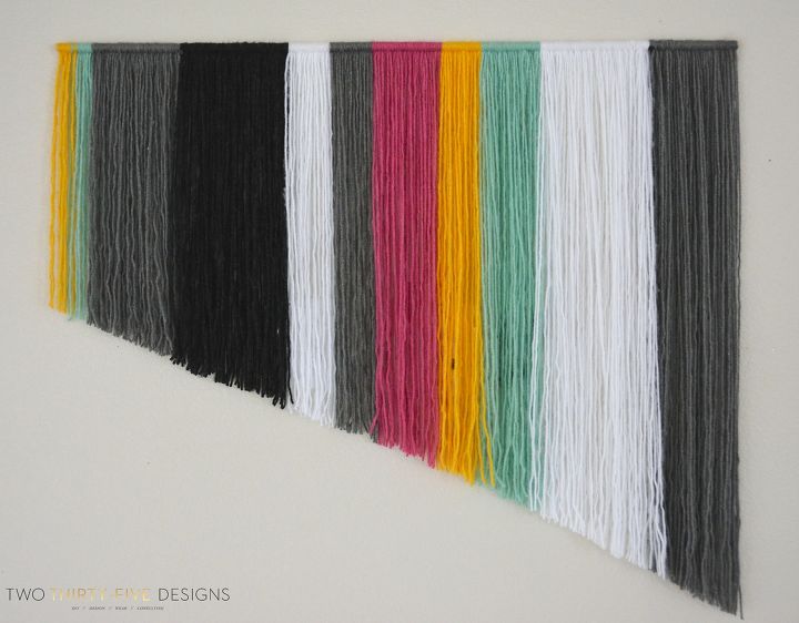 s 31 creative ways to fill empty wall space, Create your own yarn wall