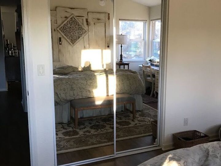 q how do i install sliding barn doors to replace these mirrored doors