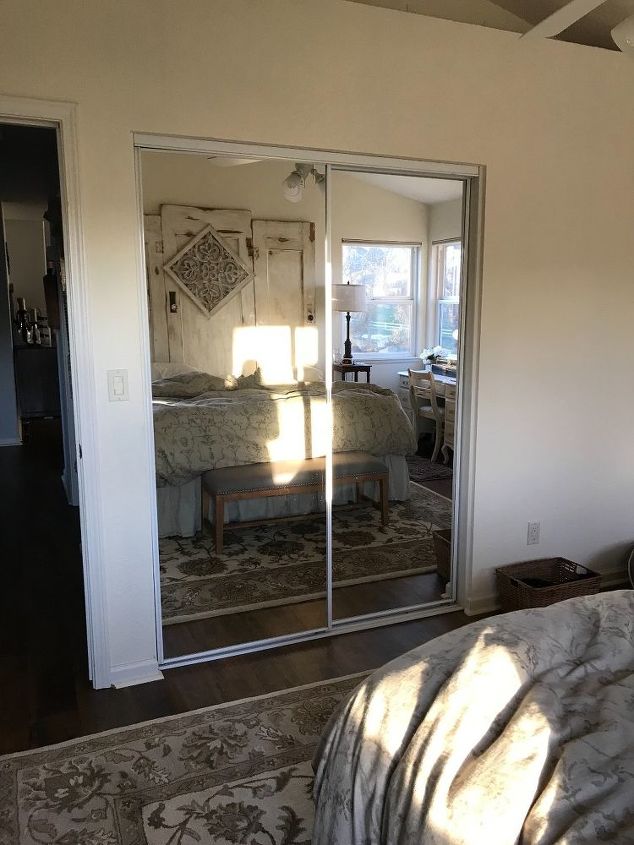 q how do i install sliding barn doors to replace these mirrored doors