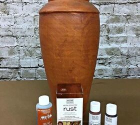 how to paint an aged rust finish