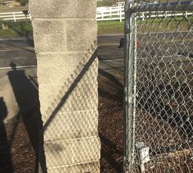 how to cover cinder block columns