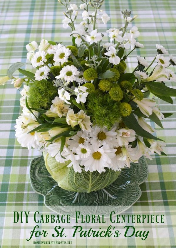 cabbage vase centerpiece diy for st patrick s day