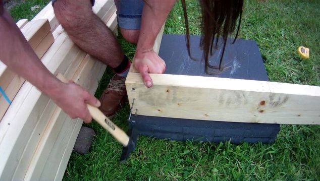 making the workshop tiny house