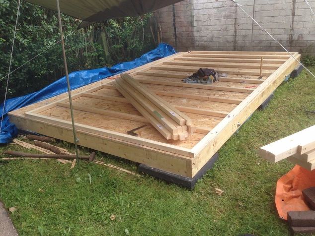 making the workshop tiny house