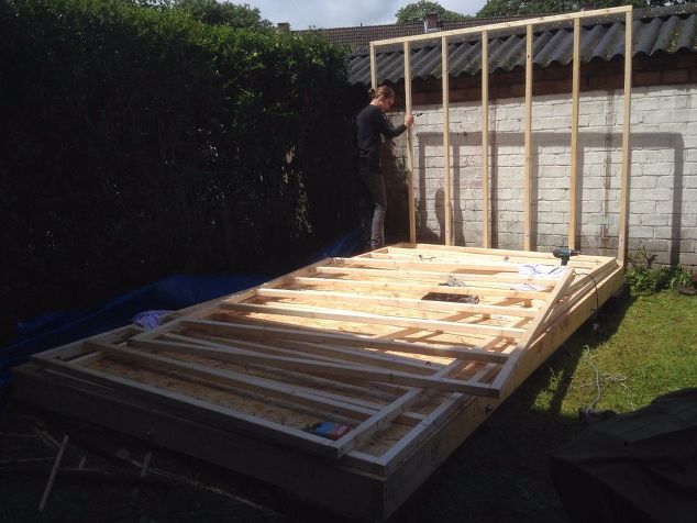 making the workshop tiny house