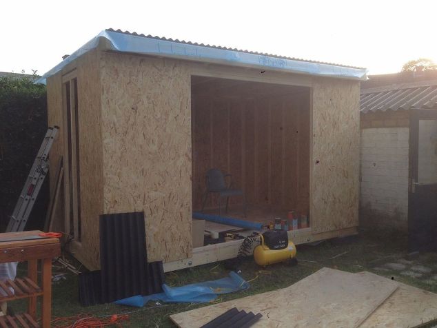 making the workshop tiny house