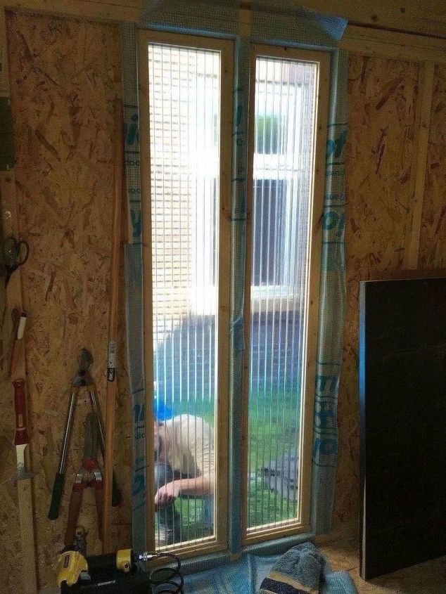 making the workshop tiny house