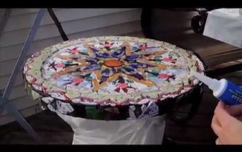 How to Make an Easy Mosaic on a Metal Table