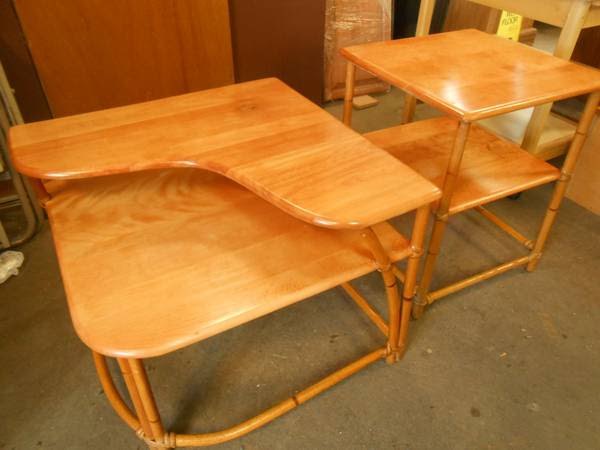 vintage watermarked table restore