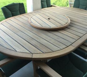 turn a dull patio table into something special