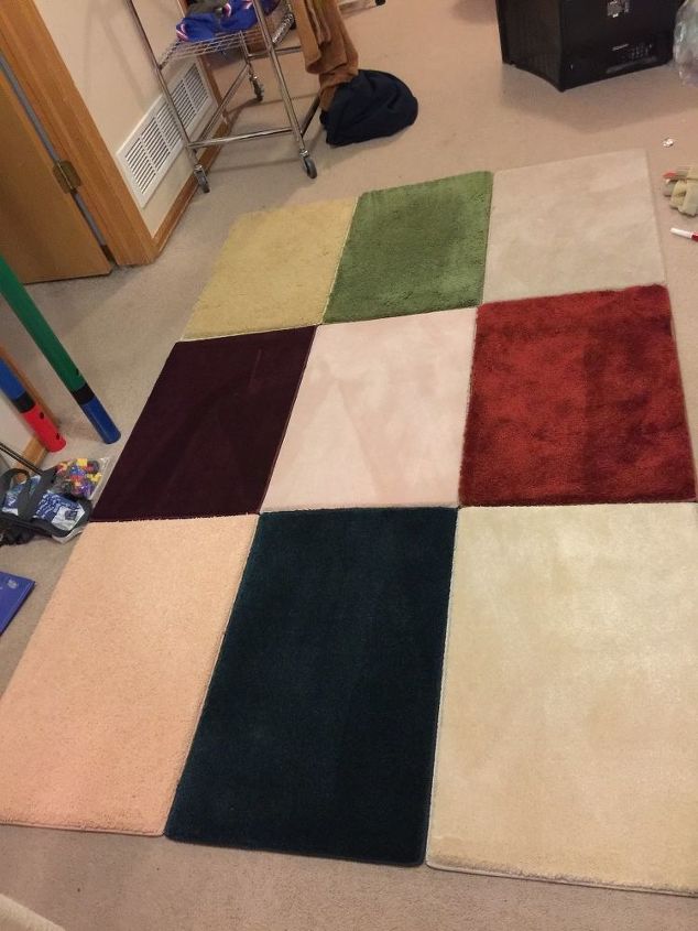 make an area rug with samplers