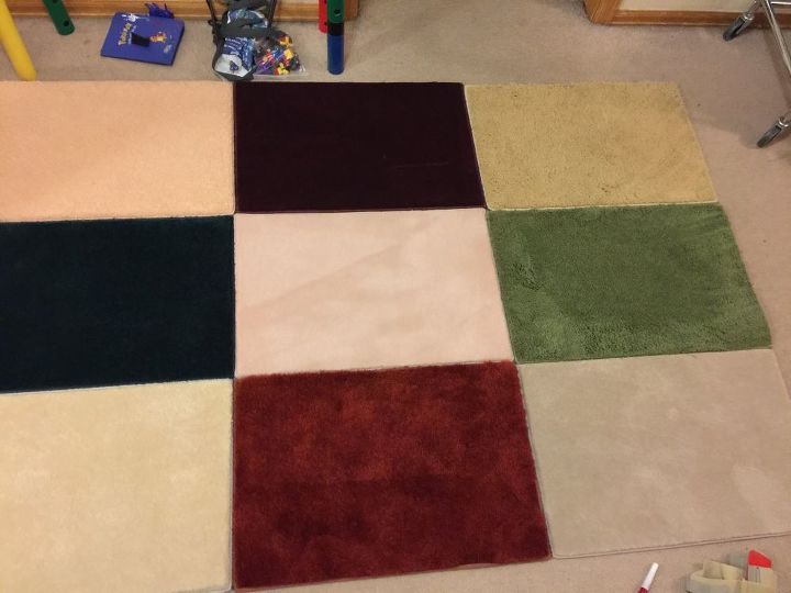 make an area rug with samplers
