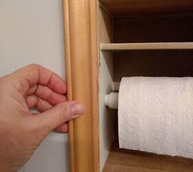 Custom made toilet paper holder