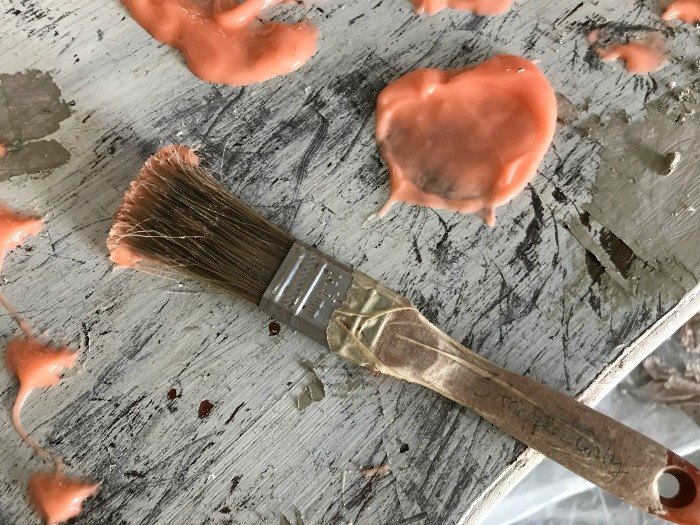 easy diy to strip paint and fixer upper teal paint