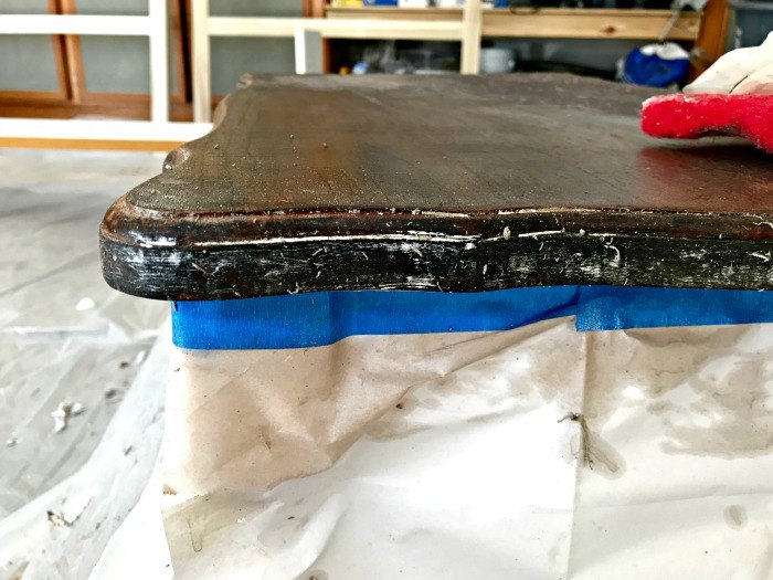 easy diy to strip paint and fixer upper teal paint