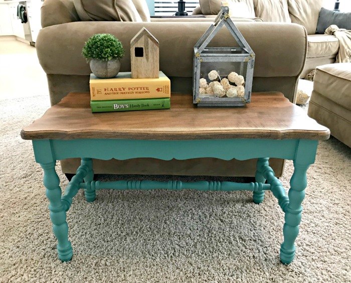 easy diy to strip paint and fixer upper teal paint