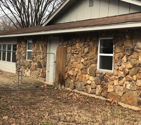 buying 1970s house made with a lot of field stone needs cleaning